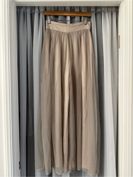 Carmen Marc Valvo Pants - Carmen Marc Valvo Wide-Leg Silk palazzo pants